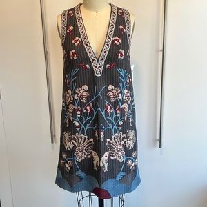 NWT $228 retail Beautiful Anthropologie Foxiedox boho embroidered career dress
